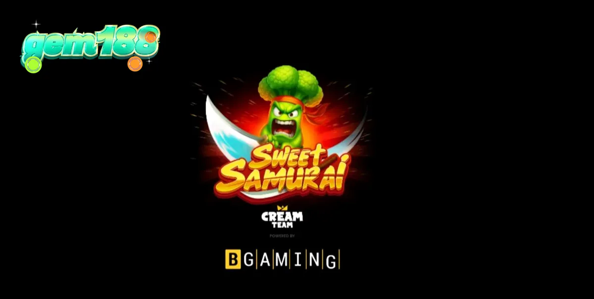 Tampilan visual karakter Broccoli Samurai dalam slot Sweet Samurai